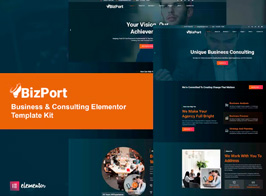 Bizport – Business & Consulting Elementor Template Kit