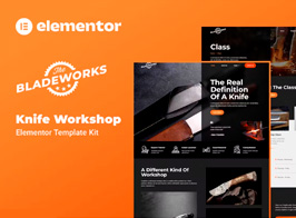 Bladeworks – Knife Workshop Elementor Template Kit