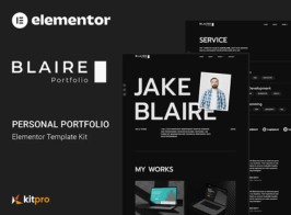 Blaire – Personal Portfolio Elementor Template Kit