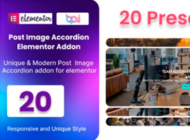 BWD Blog Post Image Accordion Addon For Elementor