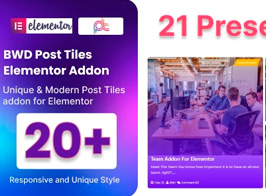 BWD Blog Post Tiles Addon For Elementor