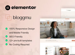 Bloggmu – Blog Feminine Elementor Template Kit