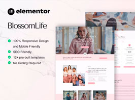BlossomLife – Women Life Coach Template kit