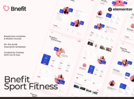 Bnefit – Gym & Fitness Center Elementor Template Kit