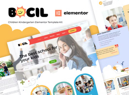 Bocil – Children Kindergarten Elementor Template Kit