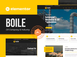 Boile – Oil Company & Industry Elementor Template Kit