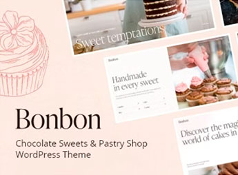 Bonbon – Chocolate & Pastry Shop WordPress Theme + AI
