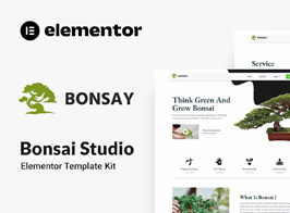 Bonsay – Bonsai Studio Kit de Templates para Elementor