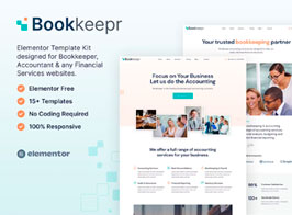 BookkeepR — Accountant & Any Financial Services Elementor Template Kit