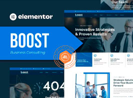 Boost – Business Consulting Elementor Template Kit