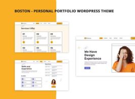 Boston – Personal Portfolio WordPress Theme