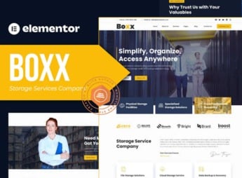Boxx – Storage Services Company Elementor Template Kit