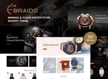 Braido – Minimal & Clean Watch Store Shopify Theme