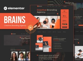 Brains – Creative Branding Agency Elementor Template Kit