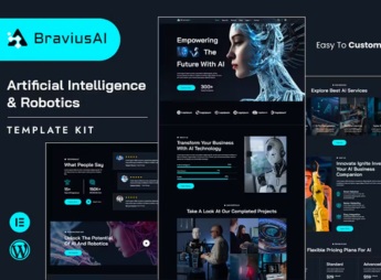 BraviusAI – Artificial Intelligence & Robotics Elementor Template Kit