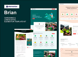 Brian – Gardening & Landscaping Elementor Template Kit
