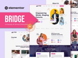 Bridge – University & School Education Elementor Template Kit