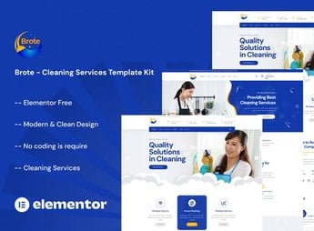 Brote – Cleaning Services Elementor Template Kit