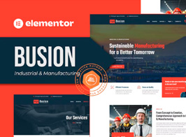 Busion – Industrial & Manufacturing Elementor Pro Template Kit