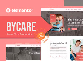 Bycare – Senior Care Foundation Elementor Template Kit