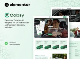 Cabsy – Transport Company & On Demand Taxi Elementor Template Kit