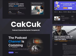 CakCuk – Podcast Channel Elementor Template Kit