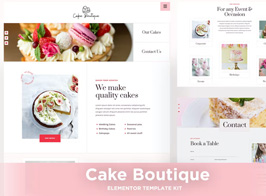 Cake Boutique – Cake Elementor Template Kit