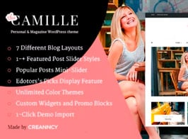 Camille – Personal & Magazine WordPress Theme