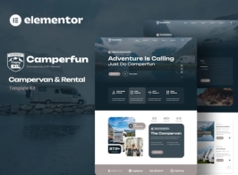 Camperfun – Campervan Rental Elementor Template Kit