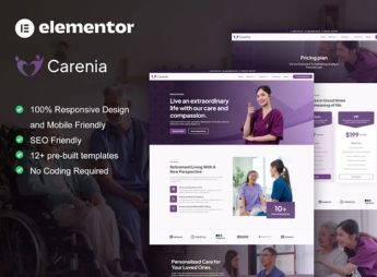 Carenia – Home Care & Private Nursing Services Elementor Template Kit