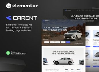 Carent – Car Rental Business & Auto Dealer Elementor Template Kit