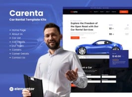 Carenta – Car Rental Elementor Template Kit