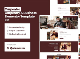 Carpenter – Business Elementor Pro Template Kit