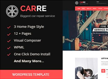 Car RE – Auto Mechanic & Car Repair WordPress Theme