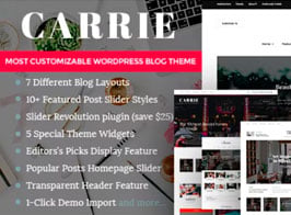 Carrie – Personal & Magazine WordPress Theme