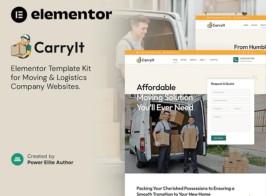 CarryIt – Moving & Logistics Company Elementor Template Kit