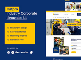 Catpro – Industry Corporate Elementor Template Kit