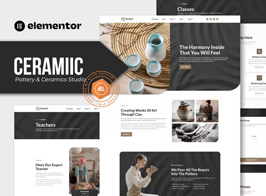 Ceramiic – Pottery & Ceramics Studio Elementor Template Kit