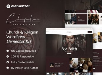 Chapelia – Church & Religion Elementor Pro Template Kit