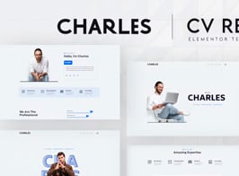 Charles – CV Resume Elementor Template Kit