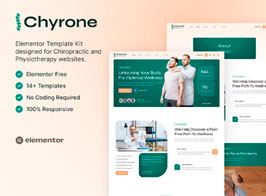 Chyrone – Chiropractic & Physiotherapy Elementor Template Kit