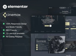Cinemox – Video Production Company Elementor Pro Template Kit