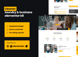 Cleaner – Laundry Business Elementor Template Kit