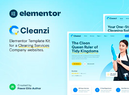 Cleanzi – Cleaning Services Elementor Template Kit