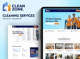 Cleanzone – Cleaning Services Elementor Template Kit