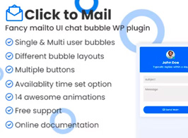 Click to Mail – Fancy Mailto UI Chat Bubbles WordPress Plugin