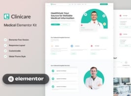 Clinicare – Clinic Medical Elementor Template Kit