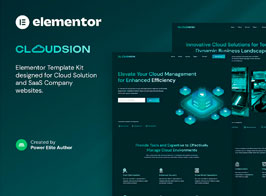 Cloudsion – Cloud Solution & SaaS Company Elementor Template Kit