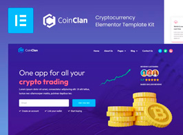 CoinClan – Cryptocurrency Elementor Template Kit