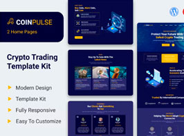 Coinpulse – Crypto Currency & Trading Elementor Template Kit